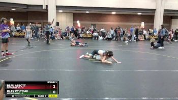 85 lbs Round 3 (6 Team) - Beau Abbott, Roundtree WA vs Riley Pylypiak, Untouchables