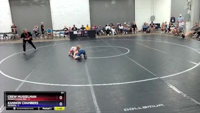 77 lbs Placement Matches (16 Team) - Crew Musselman, Pennsylvania Red vs Kannon Chambers, Georgia