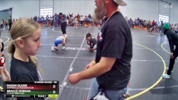 60 lbs Quarterfinal - Mason Oliver, Summerville Takedown Club vs Braylei Morgan, LA Elite Wrestling