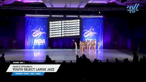 Dance Dynamics - Youth Select Large Jazz [2025 Youth - Jazz - Large Day 1] 2025 NDA All-Star National Championship