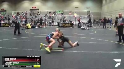 91 lbs Finals (8 Team) - Lindley Crow, Foxfire WC vs Jace Schut, Ares Red