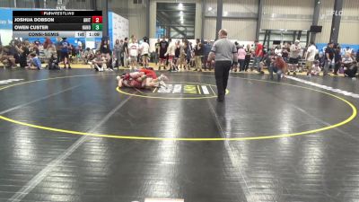 130 lbs Consolation - Joshua Dobson, Anita vs Owen Custer, Hanover