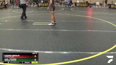 90 lbs Quarterfinal - Kael Foulds, Freeland Youth WC vs Cooper Breslin, Future Falcons