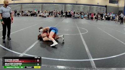 100 lbs Round 1 (4 Team) - Brayden Barker, Burnett Trained WC vs Easton Sayre, Riverheads MS Wrestling