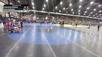 95 lbs Champ. Round 2 - Nate Peterson, Berge Elite Wrestling Academy vs DaMarkus Borman, Ironhawk Wrestling Academy