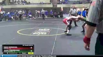 106 lbs Finals (8 Team) - Zack Hornickel, Huntley vs Juan Cobarruvais, Rochester Mayo