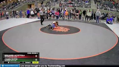 82 lbs Cons. Round 2 - Benjamin Accettola, Hillsboro Mat Club vs Cohen Duyck, Newberg Mat Club