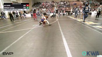 76 lbs 3rd Place - Bo Davis, Honey Badgers Wrestling Club vs Brinley Leyba, Team Tulsa Wrestling Club