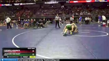 3 lbs Champ. Round 1 - Jackson Van Kley, Pella vs Cayden Langreck, Waverly-Shell Rock