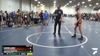 105 lbs Cons. Round 2 - Chasyn Winchel, Cedar Springs WC vs Carter Carey, Charlotte Grapplers