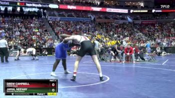 3A-285 lbs Cons. Semi - Drew Campbell, Cedar Falls vs Jamal Neeway, Waukee Northwest