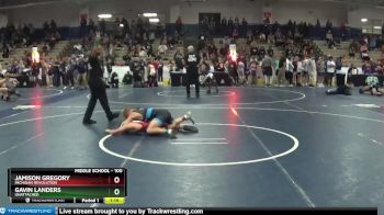 100 lbs Quarterfinal - Gavin Landers, Unattached vs Jamison Gregory, Michigan Revolution