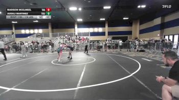 116 lbs Consi Of 16 #2 - Madison McElmeel, Trials WC vs Audali Martinez, Trojan Elite