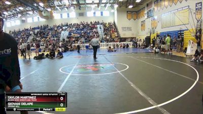 120 lbs Cons. Round 2 - Giovani Delape, Spring Hill vs Taylor Martinez, Black Hive Wrestling Team