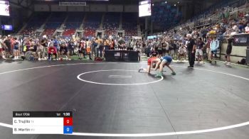 106 lbs Cons 32 #1 - Charlie Trujillo, Texas vs Benjamin Pepper Martin, West Virginia