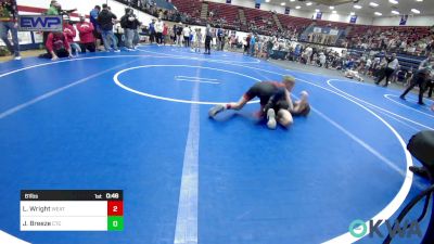 61 lbs Semifinal - Levi Wright, Weatherford Youth Wrestling vs Jackson Breeze, Comanche Takedown Club