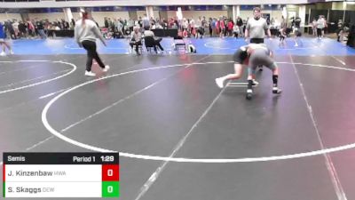 7th - 8th grade - 158 Semis - Jace Kinzenbaw, Hawkeye Wrestling Academy vs Svend Skaggs, DC Elite Wrestling