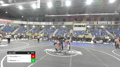 138 lbs Round Of 16 - Josiah Gonzales, Fort Lupton Bluedevils vs Trenton Mestas, Colorado Elite