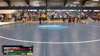133 lbs Quarterfinal - Anthony Portillo, Alvernia vs Aj Orlando, Averett