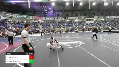 54 lbs Quarterfinal - Treagen White, Montezuma-Cortez vs Jaxson Martinez, Duran Elite