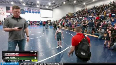 49 lbs Champ. Round 1 - Zander Enciso, Casper Wrestling Club vs Tarik Mann, Rawlins Wrestling Club