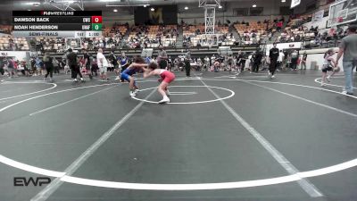 113 lbs Semifinal - Dawson Back, Claremore Wrestling Club vs Noah Henderson, Unaffiliated