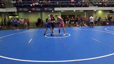 155 lbs Cons. Quarters - Gabrial Bousman, Yorktown Wrestling Club vs Braydon Peterson, Minnesota