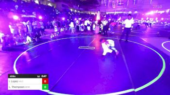 40 lbs Round Of 16 - Isaiah Lopez, Valor Elite Wrestling vs Luke Thompson, Nebraska Wr Ac