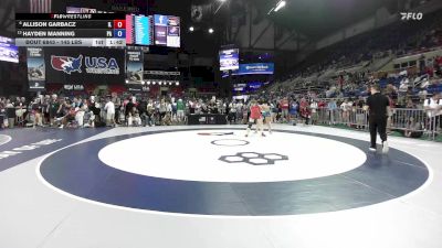 145 lbs Cons. Quarters - Allison Garbacz, IL vs Hayden Manning, PA