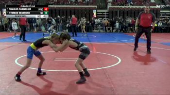 58 lbs Semifinal - Charlie Cornelius, Choteau Mat Sharks vs Kymber Redmond, Livingston Wrestling Club