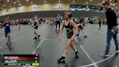 80 lbs Round 3 - Ray Catapano, Mat Assassins Black vs Cael Savage, SouthWest Elite