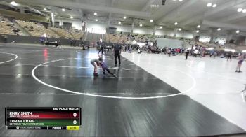 58 lbs 3rd Place Match - Torah Craig, Seymour Youth Wrestling vs Emry Smith, Arab Youth Wrestling