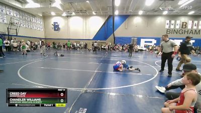 57 lbs Semifinal - Creed Day, Evanston Elite vs Chandler Williams, Sanderson Wrestling Academy