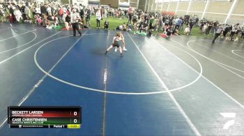 80 lbs Cons. Round 2 - Case Christensen, Wasatch Wrestling Club vs Beckett Larsen, American Fork Cavemen