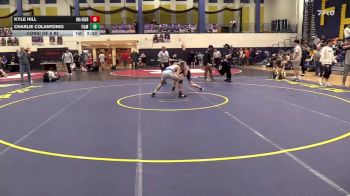 133 lbs Consi Of 8 #2 - Kyle Hill, Unattached-Rider vs Charlie Colantonio, Franklin & Marshall