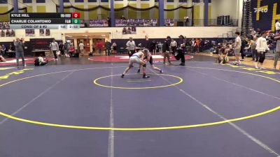 133 lbs Consi Of 8 #2 - Kyle Hill, Unattached-Rider vs Charlie Colantonio, Franklin & Marshall