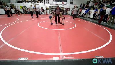 40-43 lbs Rr Rnd 2 - Kynslee Church, Wagoner Takedown Club vs Ava Adams, Springdale Youth Wrestling Club