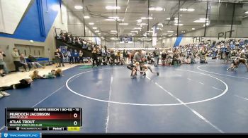 70 lbs Quarterfinal - Atlas Trout, Wasatch Wrestling Club vs Murdoch Jacobson, Sons Of Atlas