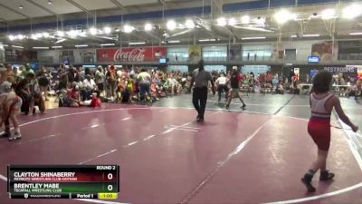 85 lbs Round 2 - Brentley Mabe, Techfall Wrestling Club vs Clayton Shinaberry, Patriots Wrestling Club-Dothan