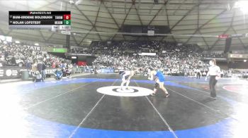 Boys 4A 150 lbs Champ. Round 1 - Bum-Erdene Boldsukh, Tahoma vs Nolan Lofstedt, Mead