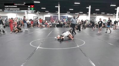 96 lbs Round 3 (6 Team) - Luke Pluchino, Mat Warriors vs Cliff Greenwood, Parabellum WA
