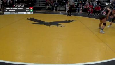 105 lbs Semifinal - Addisyn Blocklinger, Dubuque Senior vs Ali Robbins, Mason City