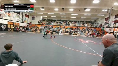84-88 lbs Round 3 - Kade Kirk, Powell Middle School vs Jude Dierking, Lander Middle School
