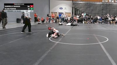 44 lbs Round 1 (6 Team) - Gabriella Manson, Titan WA vs Slade Fustos, Scuffle Misfits