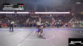 70 lbs Semifinal - Rachel Peterson, Topeka Blue Thunder vs Braelyn Hicks, Renegades Wrestling Club
