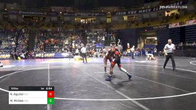 125 lbs Quarterfinal - Nic Aguilar, Rutgers vs Michael McGee, Old Dominion