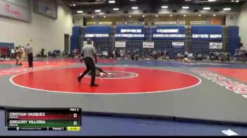 125 lbs Cons. Round 2 - Cristian Vasquez, Menlo vs Gregory Villoria, Menlo
