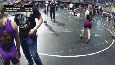 120 lbs Cons. Round 1 - Logann Buggi, Palmyra Wrestling Club - Girls vs Destiny Colburn, Grand Island Legacy Girls Wrestling Club