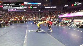 2A-157 lbs Champ. Round 1 - Kyler Patton, Iowa Falls-Alden vs Chayton Snethen, Harlan Community