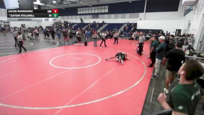 126 lbs Semifinal - Jacob Rodriguez, Dark Horse Wrestling vs Zaydin Stillwell, Poway Wrestling